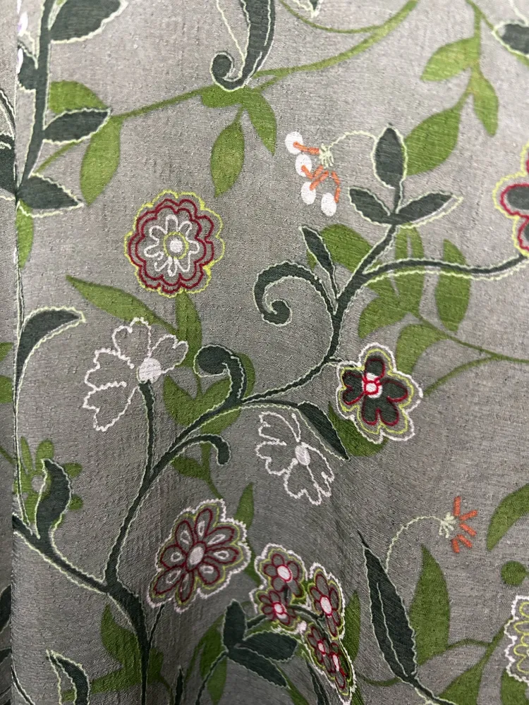 Conjunto Vintage 2 peças Camisa e Regata Verde Floral