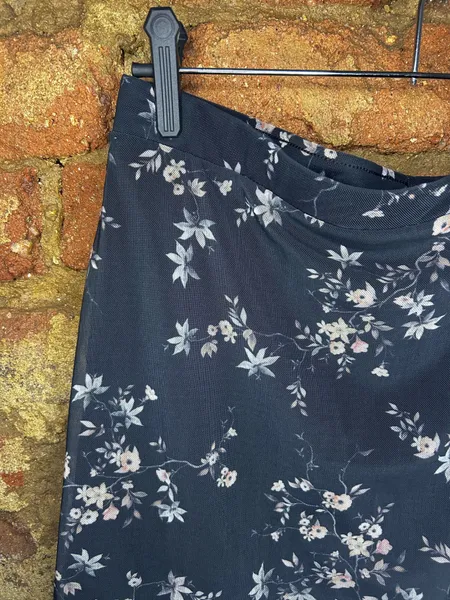 Saia Curta Tule Estampada Floral Boby Blues Tam G