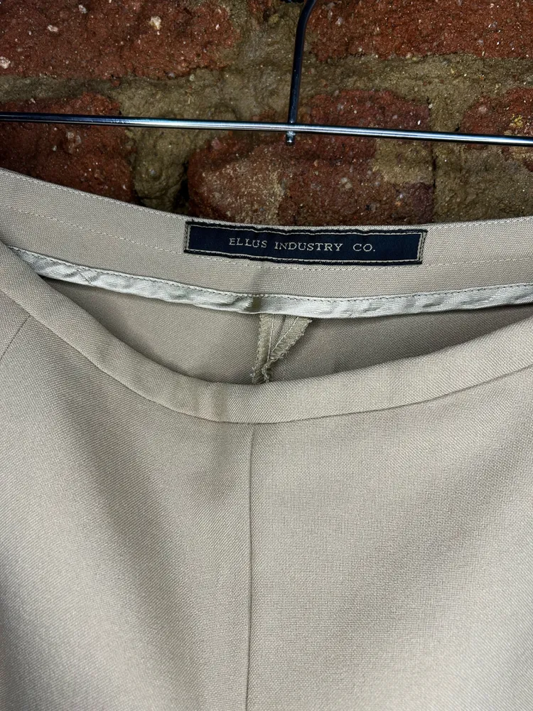 Calça Alfaiataria Midi Bege Ellus Industry Co 42