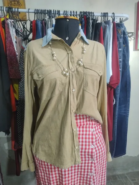 Camisa em suede Maria filó