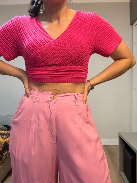 Cropped rosa