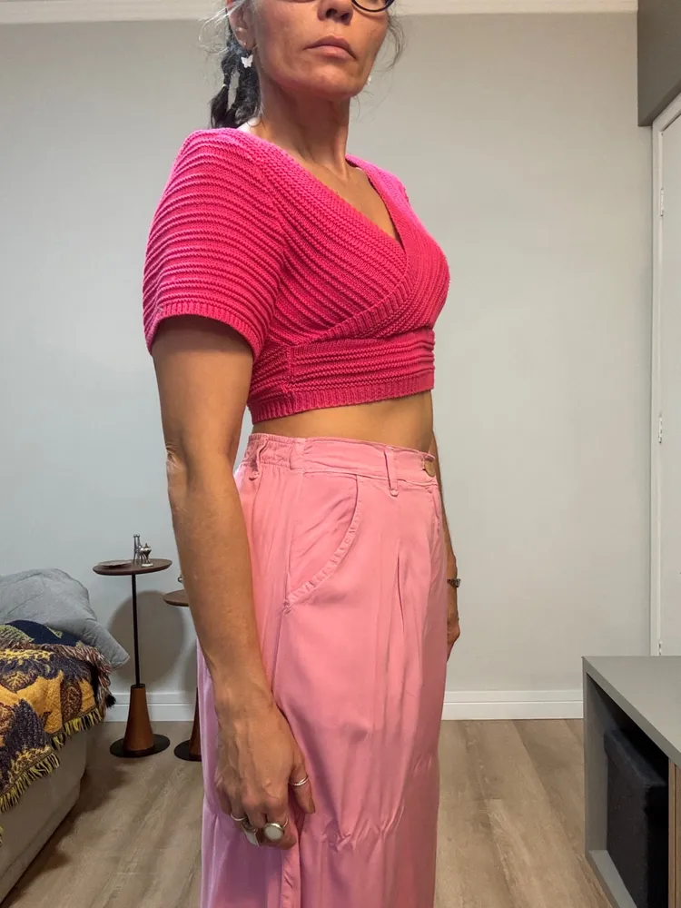 Cropped rosa