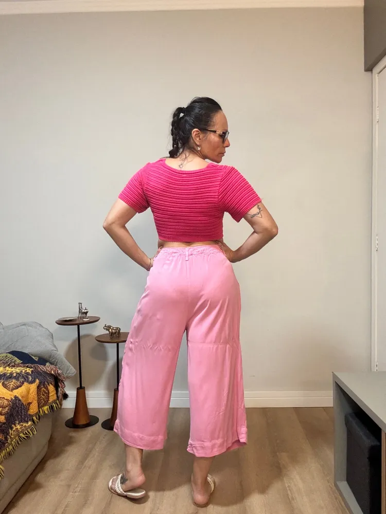Cropped rosa