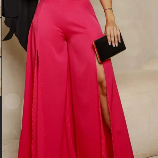 calça pantalona rosa pink