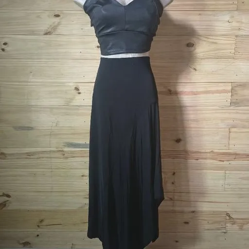 farm saia assimetrica preta