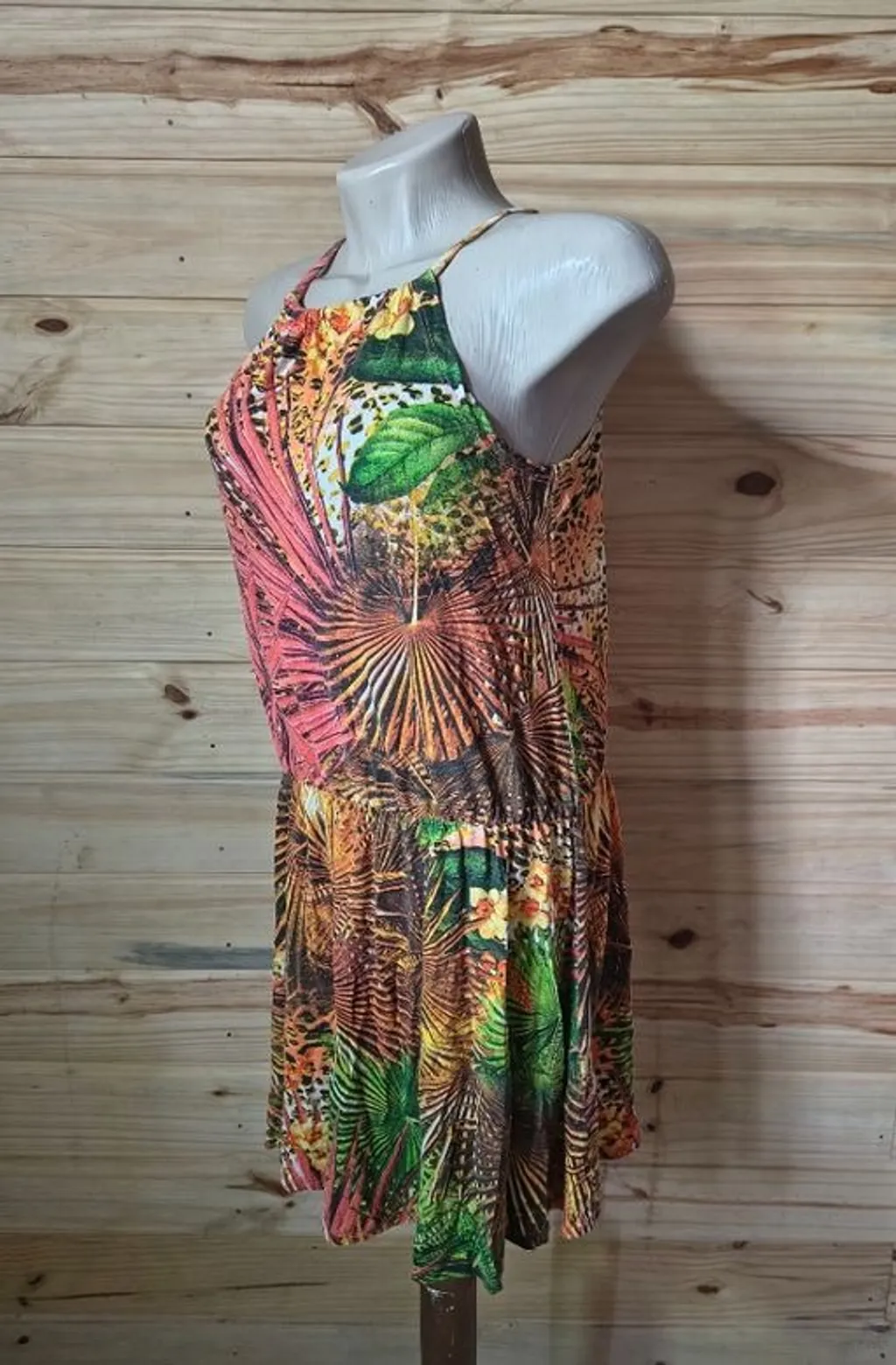 vestido curto de malha