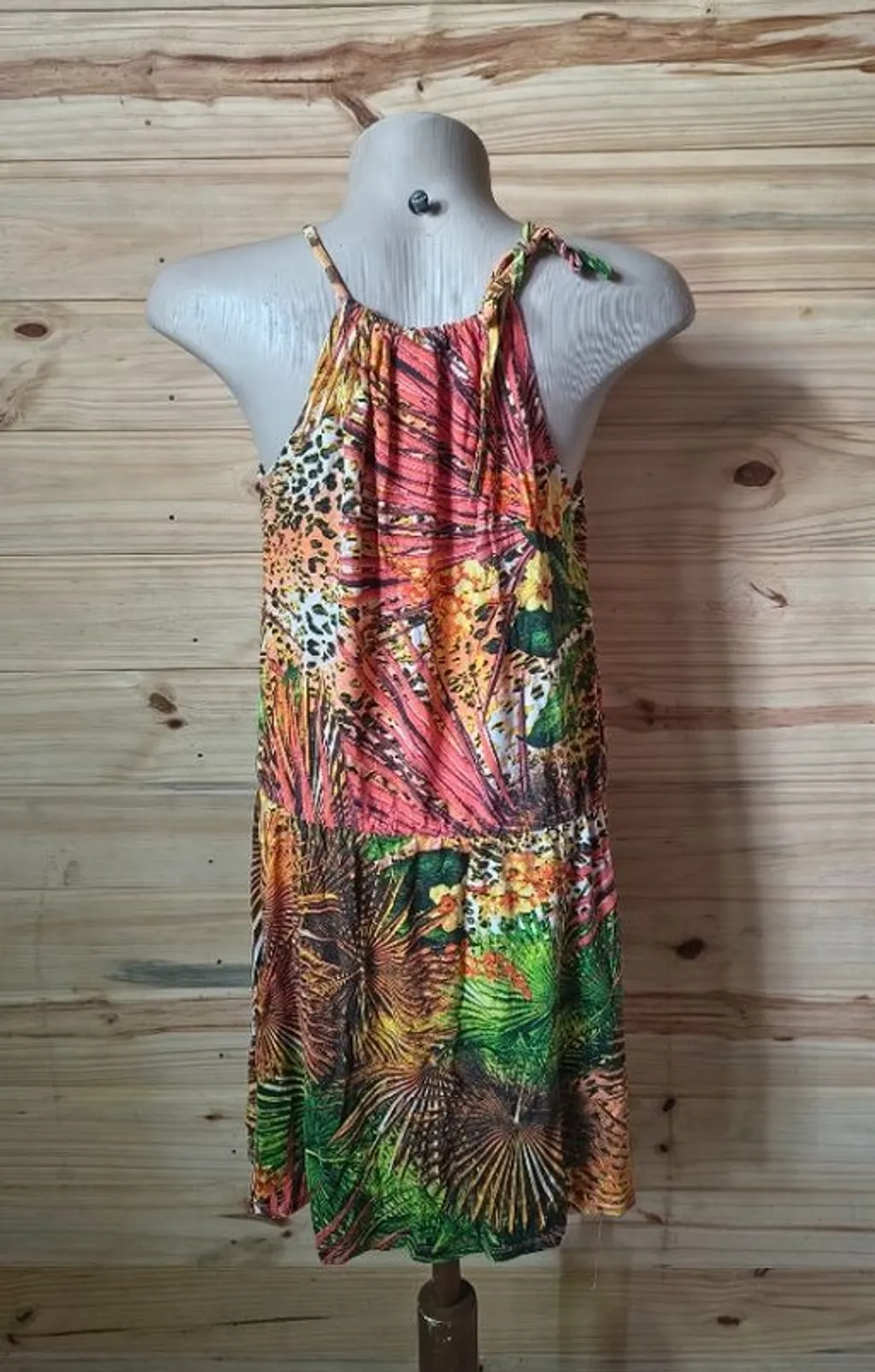 vestido curto de malha
