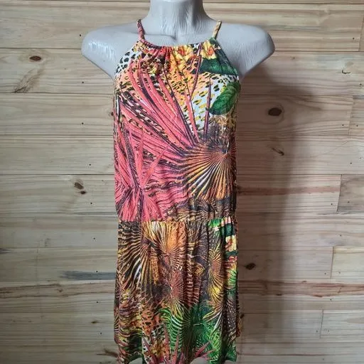 vestido curto de malha