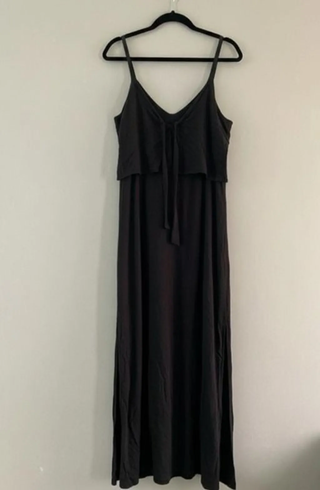 vestido midi zara preto tamanho m