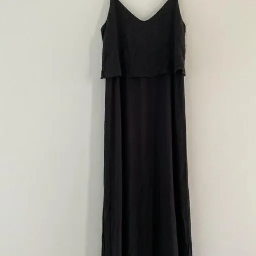 vestido midi zara preto tamanho m