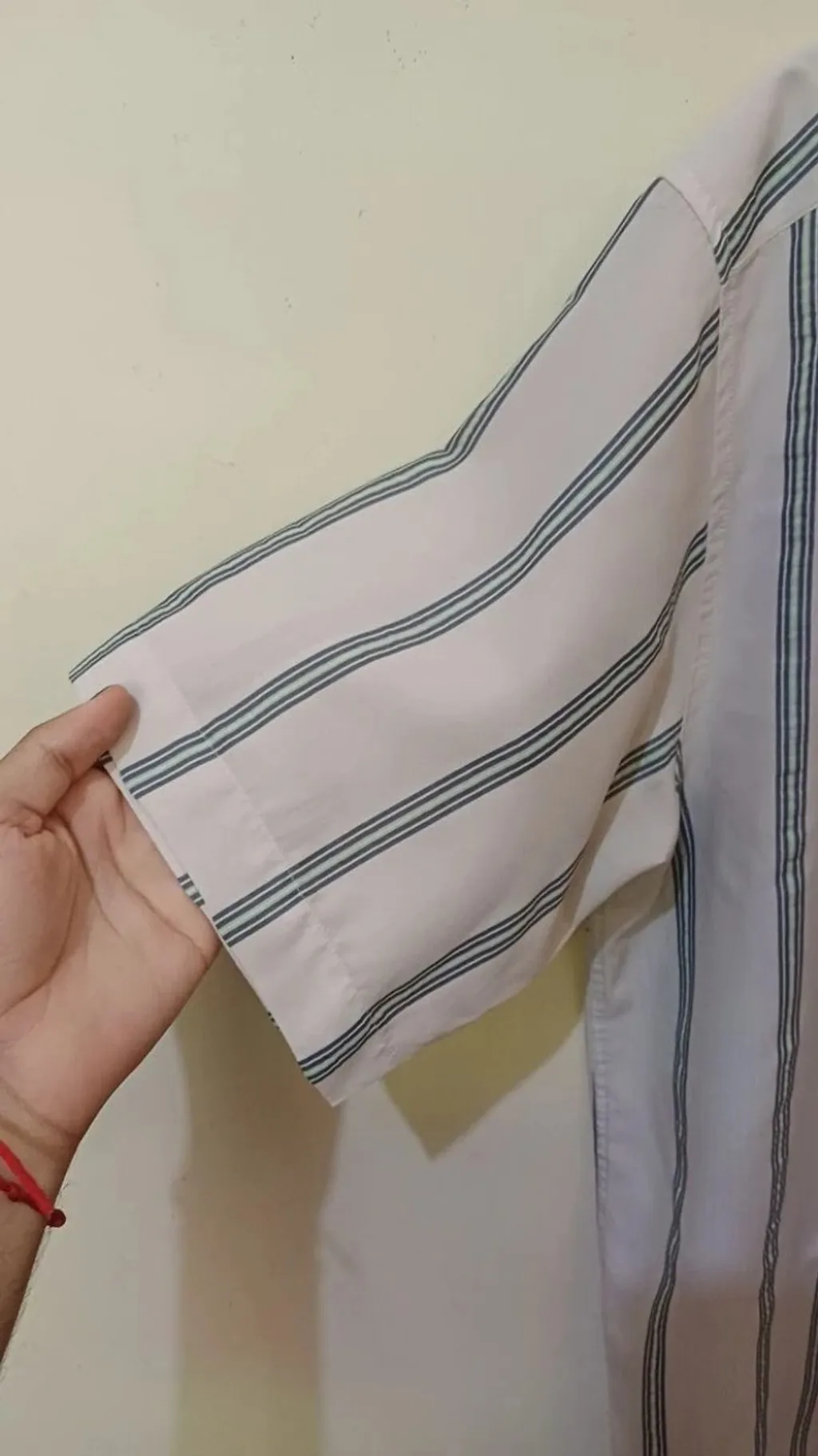 camisa social de botão listrada