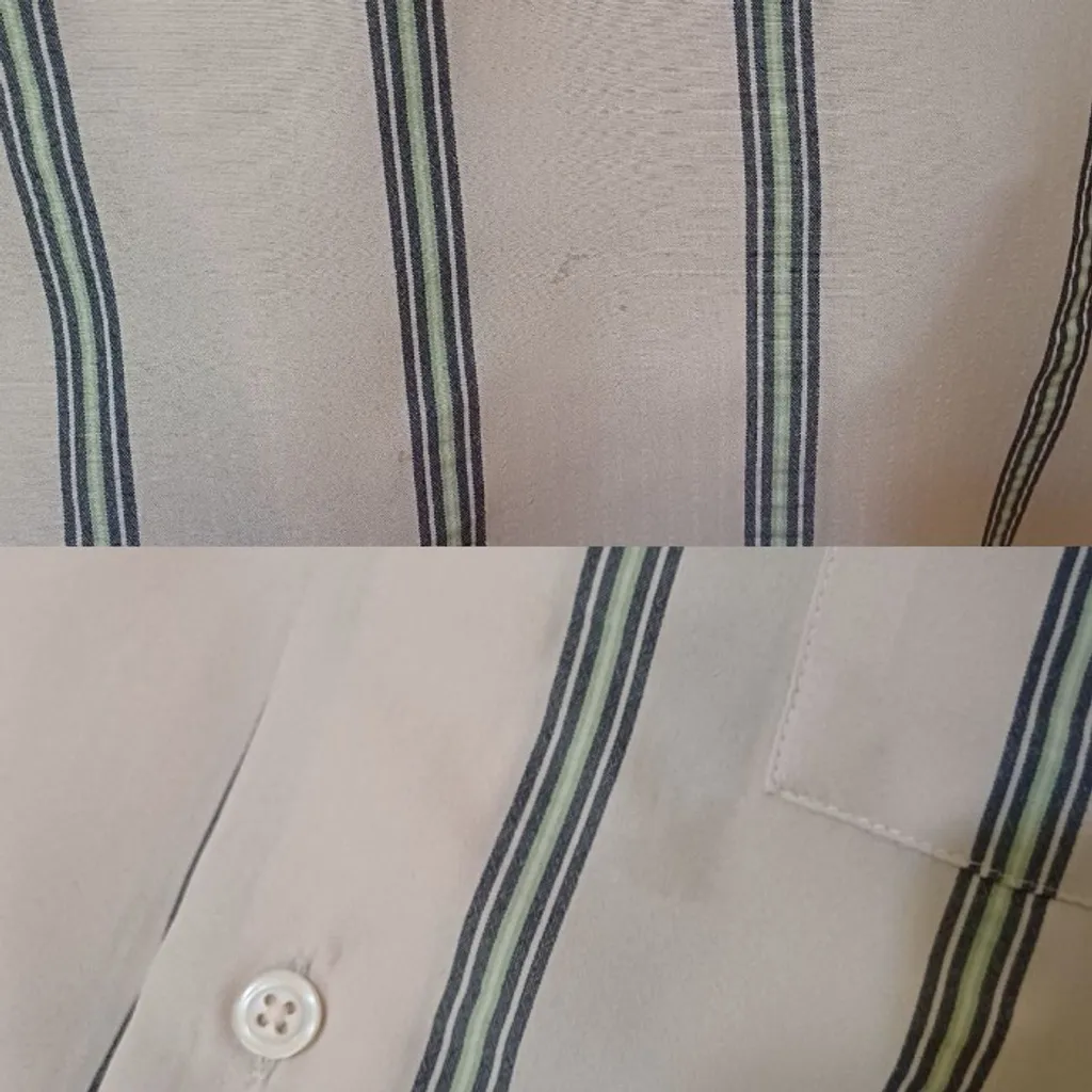 camisa social de botão listrada