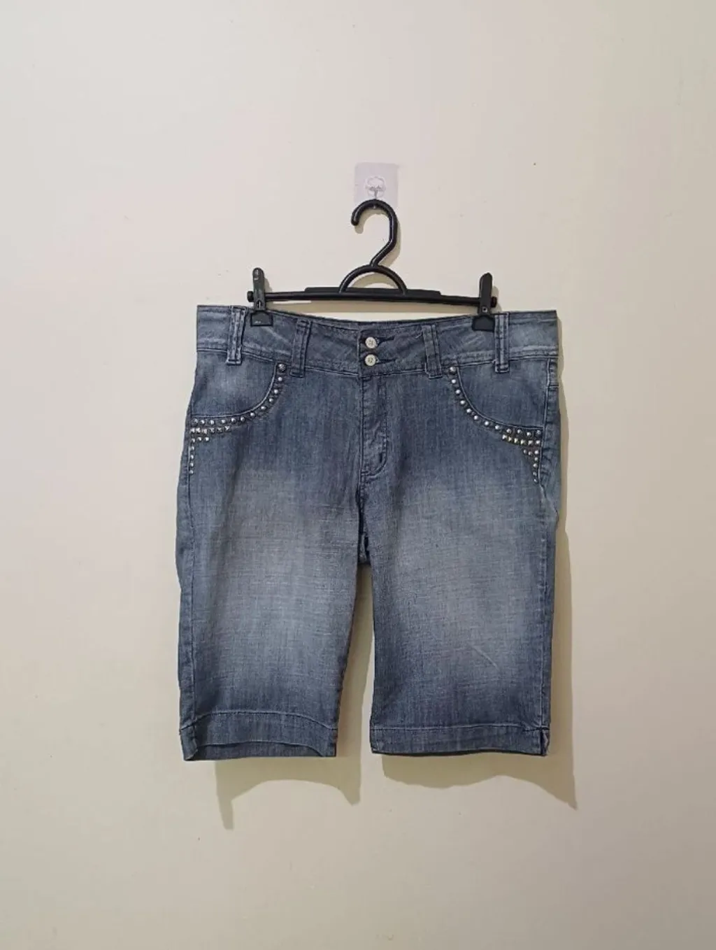 bermuda jeans feminina