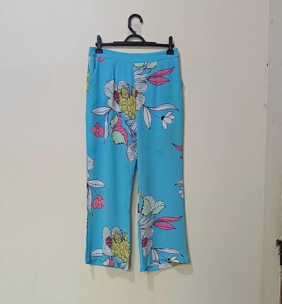 calça feminina florida