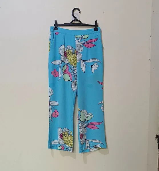 calça feminina florida