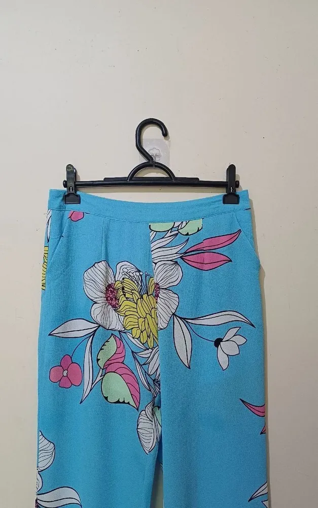 calça feminina florida