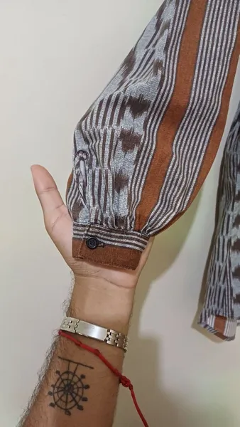 camisa social estampada