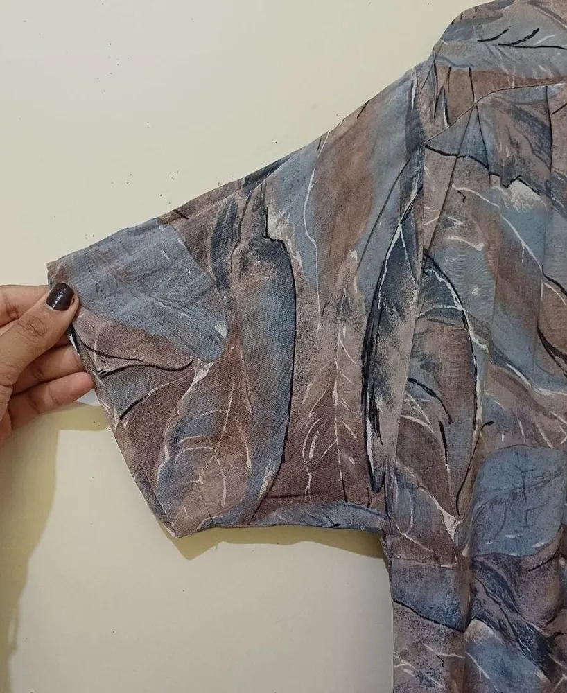 camisa social folhas