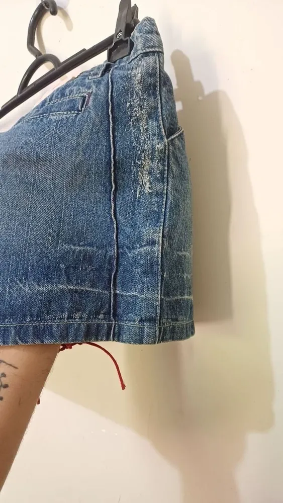 mini saia jeans joshua