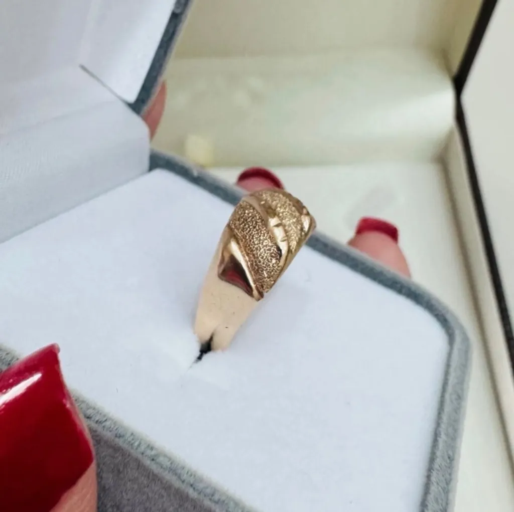 Anel ouro rose  10k 416