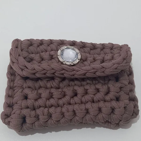 carteira em tricot