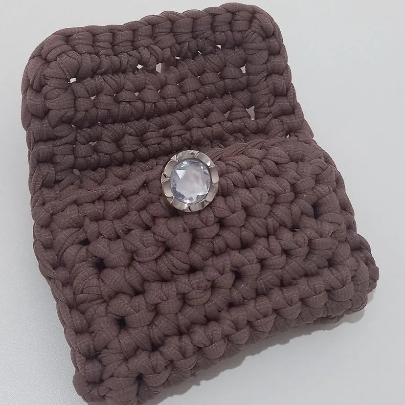 carteira em tricot
