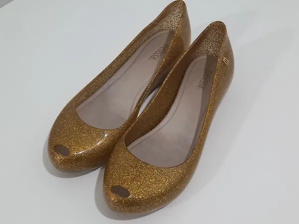 Melissa Ultragirm dourada co  gliter