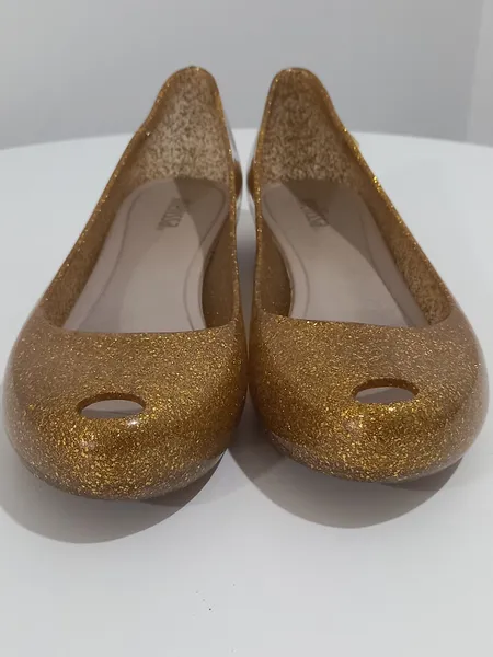 Melissa Ultragirm dourada co  gliter