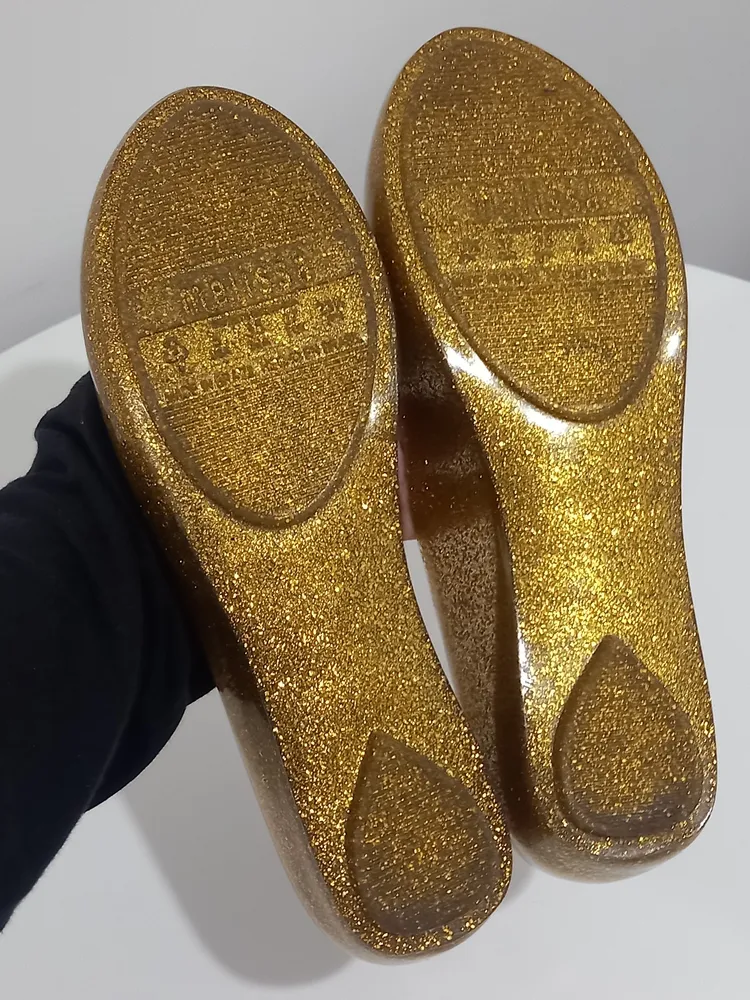 Melissa Ultragirm dourada co  gliter