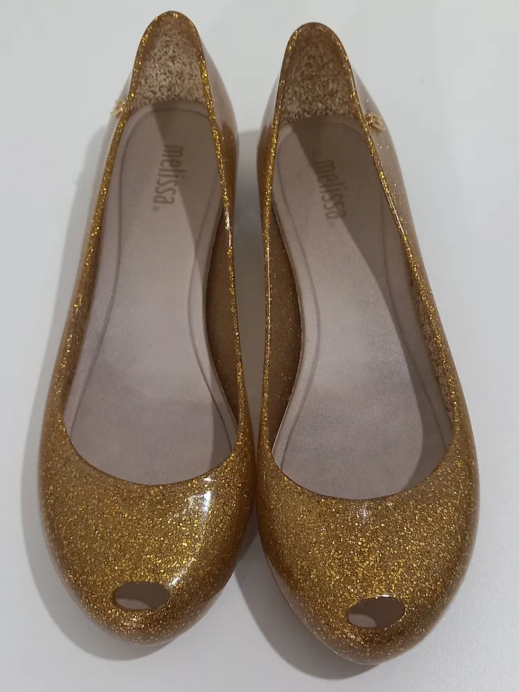 Melissa Ultragirm dourada co  gliter
