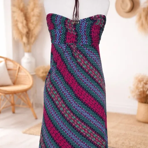 Vestido em malha Tomara que caia