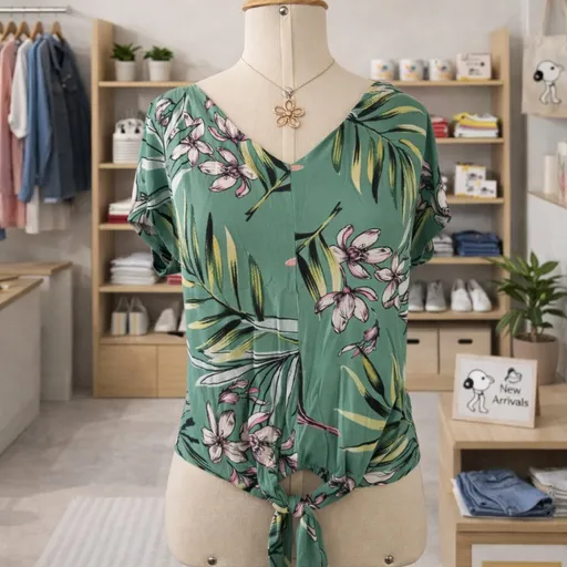 Blusa malha floral