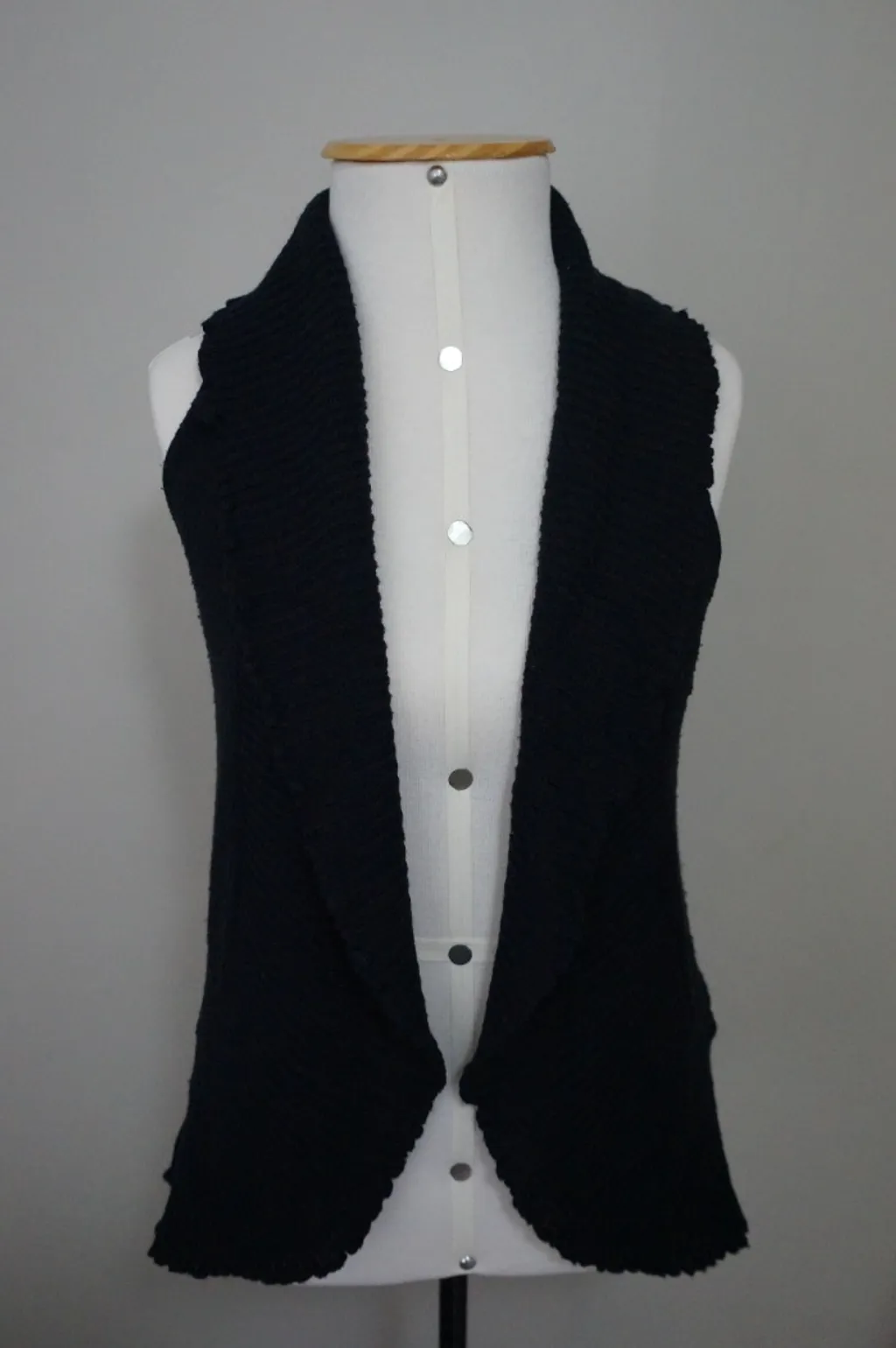 Colete em Tricot Clock House