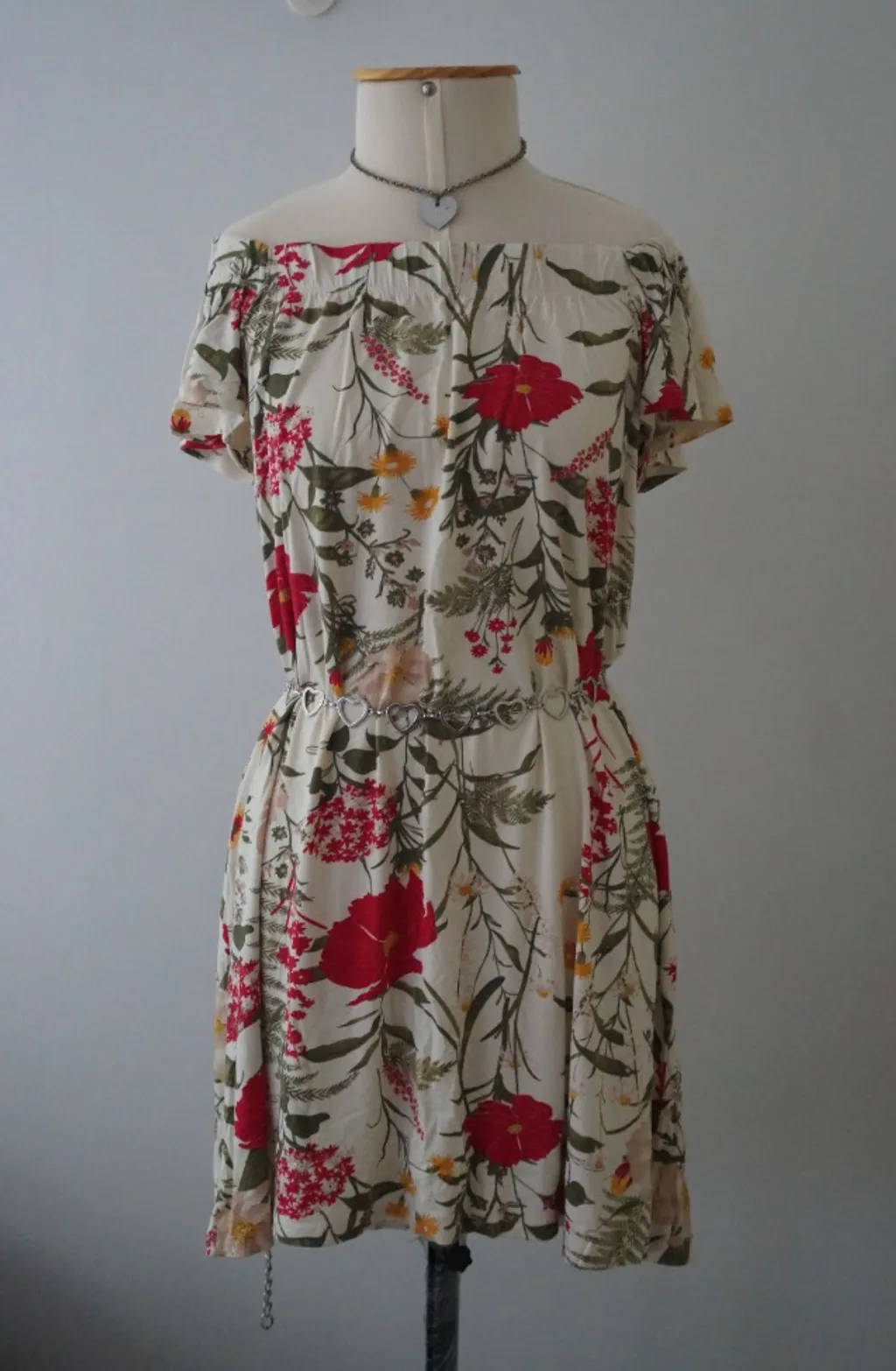 Vestido floral em malha - NOVO