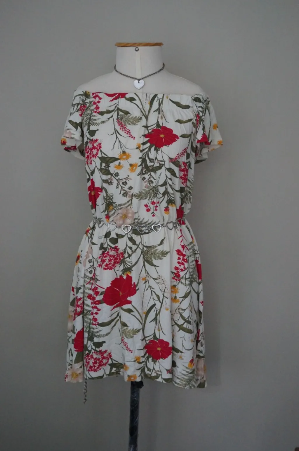 Vestido floral em malha - NOVO