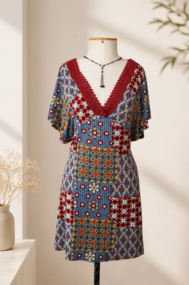 Vestido Estampa Mercatto