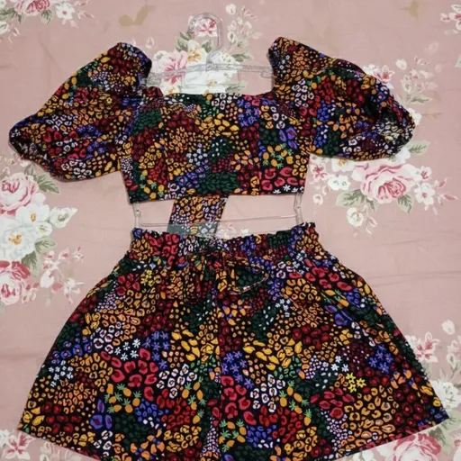 Conjunto feminino novo cropped e short M