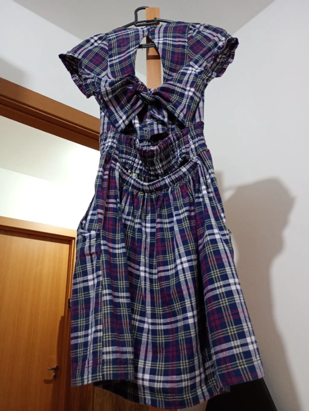 Vestido curto xadrez 36 Clockhouse