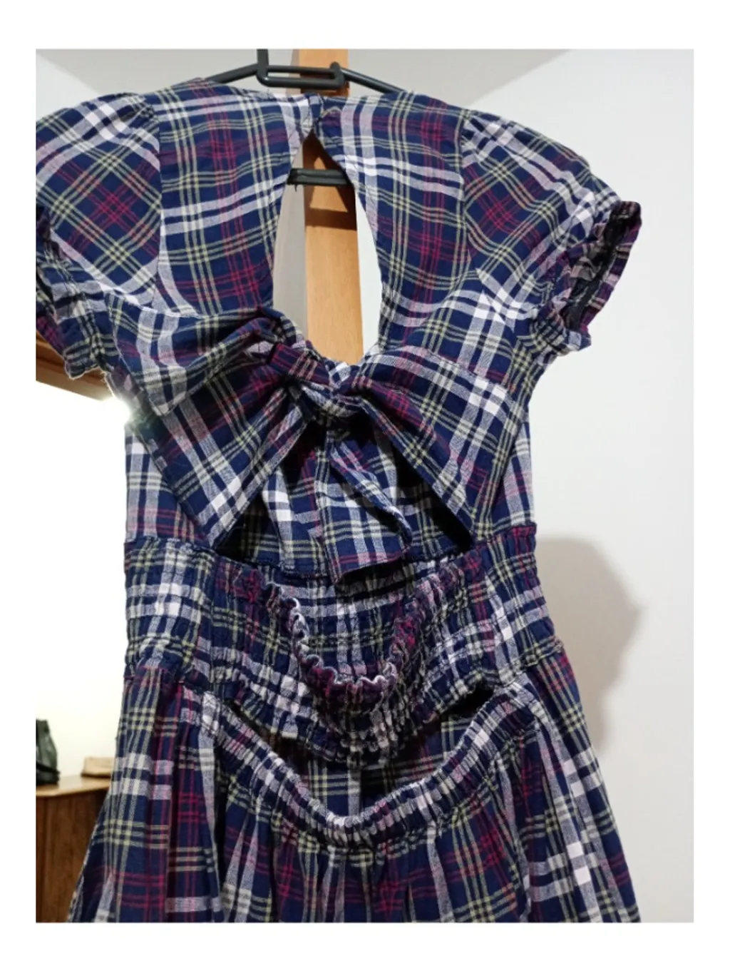 Vestido curto xadrez 36 Clockhouse