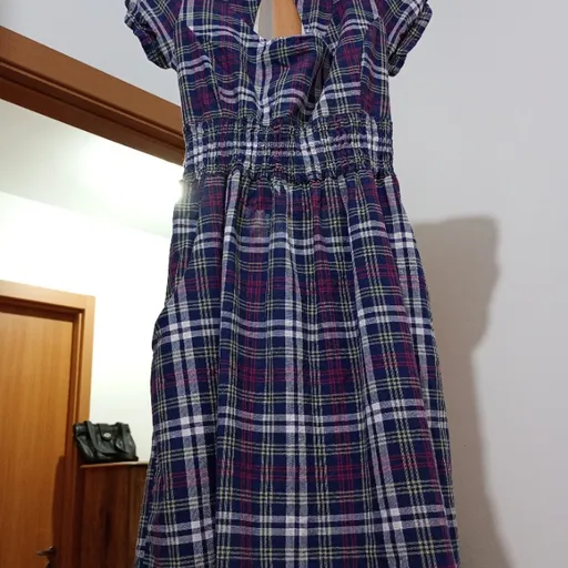 Vestido curto xadrez 36 Clockhouse