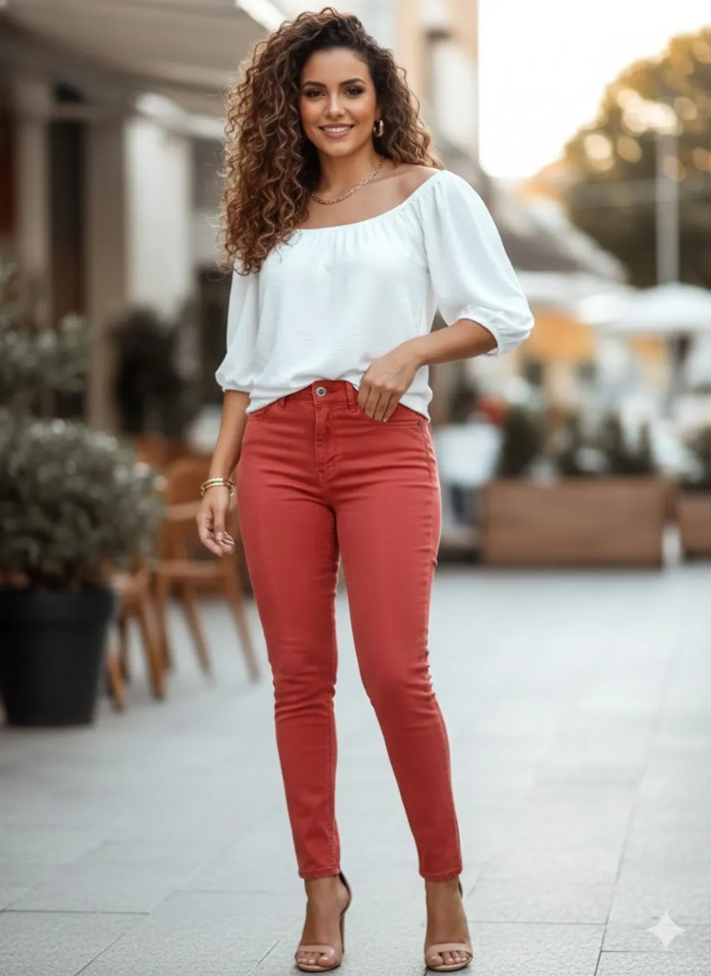 Combo Le Lis Blanc calça 38 + blusa M
