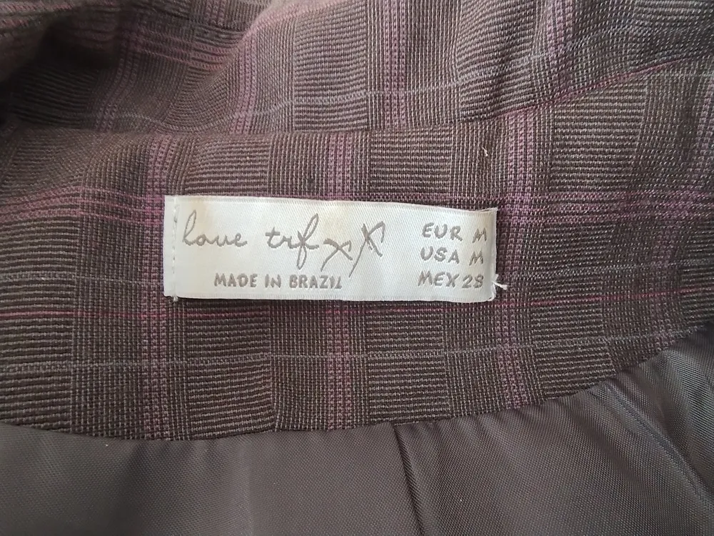 Blazer Xadrez Zara