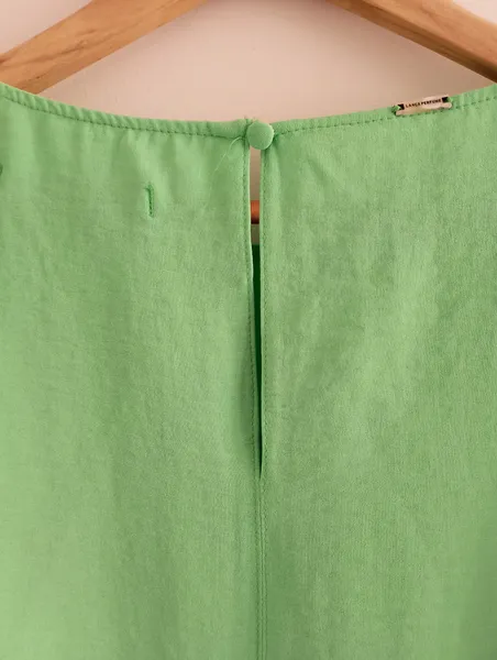 blusa lança perfume verde manga bufante