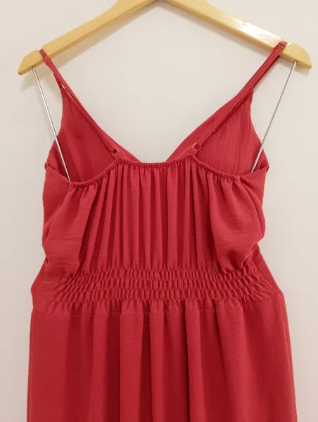 vestido longo feminino terracota