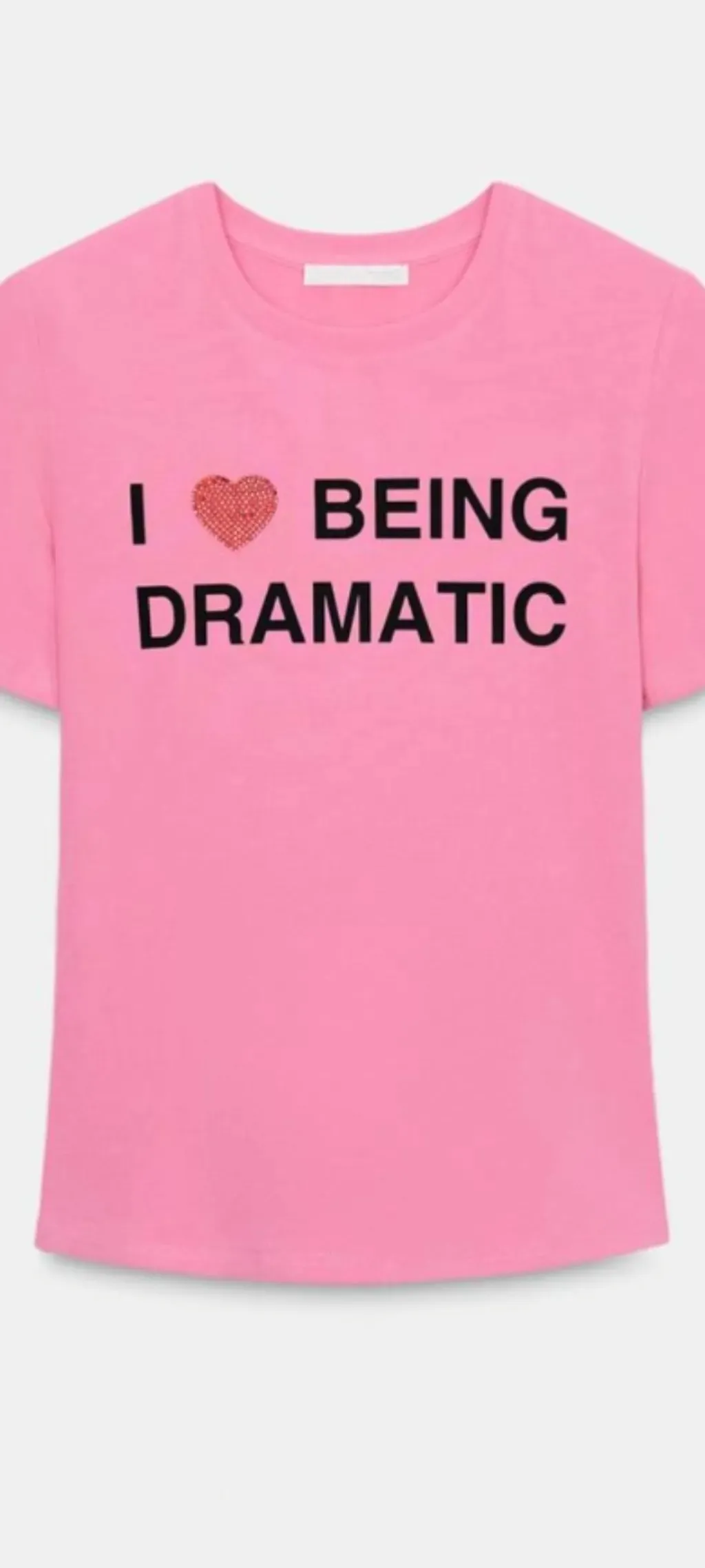 Camiseta nova Zara  efeito lavagem com strass tamanho M G