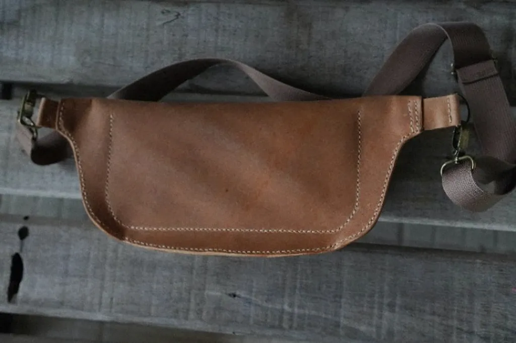 Bolsa Pochete Couro Legitimo Crazy Horse