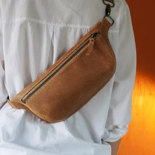 Bolsa Pochete Couro Legitimo Crazy Horse