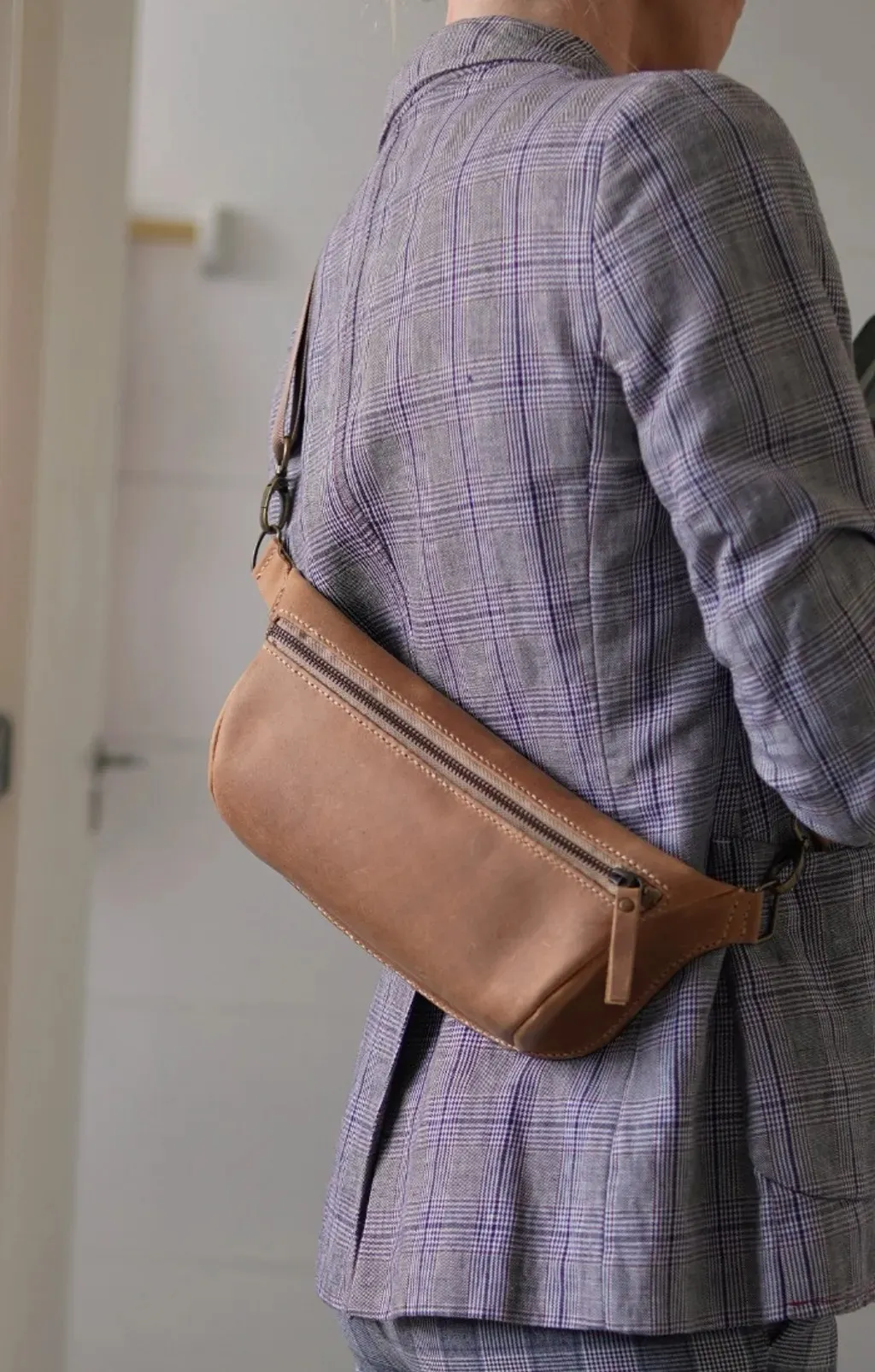 conjunto xadrez de linho blazer, calça zara