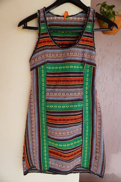 vestido farm tubinho etnico estampado