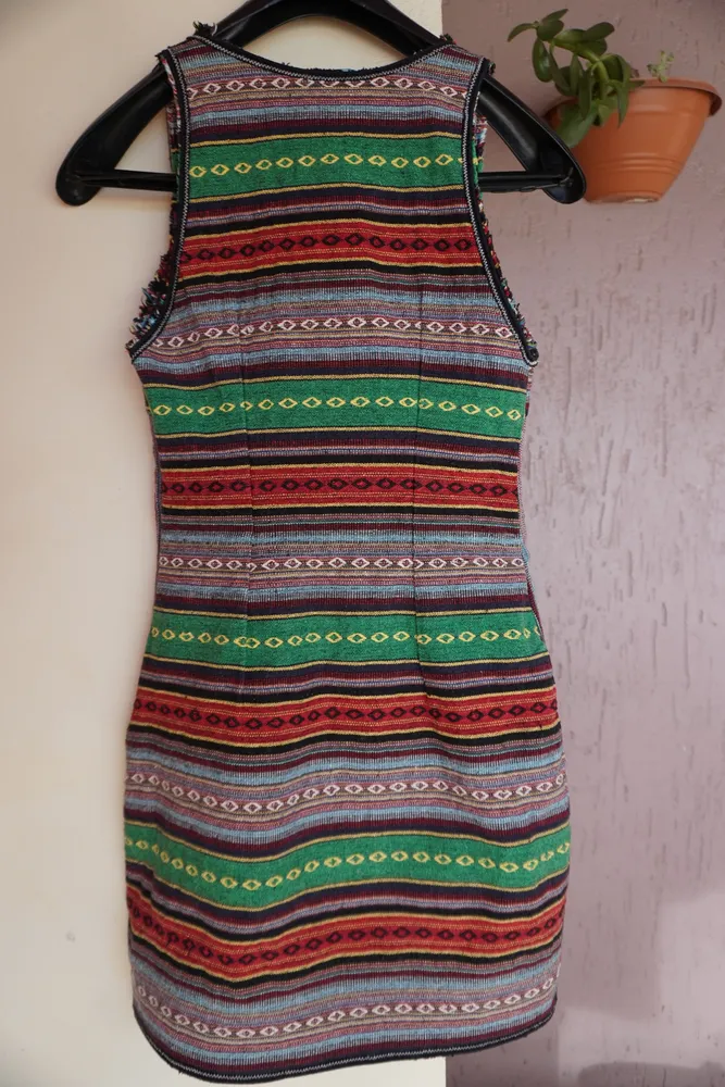 vestido farm tubinho etnico estampado